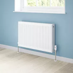 Flomasta Type 22 Double-Panel Double Convector Radiator 500 x 800mm White 4017BTU -Heating Radiators Store 803XP A4